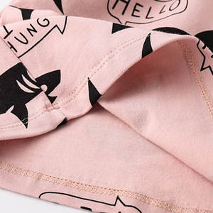 Venta al por mayor personalizado impreso algodón manga corta Camiseta para niños cuello redondo estilo casual moda chica diseño - Product Image 4