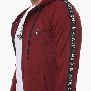 Men's Hooded Track Suit With Drawstring & Front Full Zip Front Pockets Custom Logo Brand Sweat Suit - Product Image 3