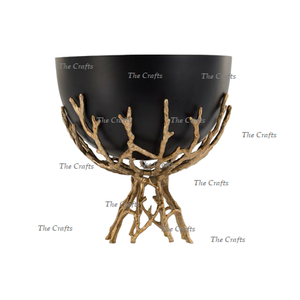 ชามพร้อมขาตั้งสำหรับตกแต่งช็อคโกแลตสีเงินและอลูมิเนียมชามเสิร์ฟผลไม้แห้ง - Product Image 6