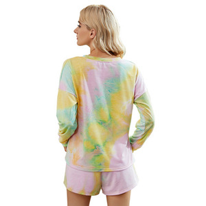 Conjunto de Dos Piezas Casual para Mujer, Talla Grande, Transpirable, Camiseta y Pantalones Cortos con Flores y Peluche, Venta al Por Mayor - Product Image 3