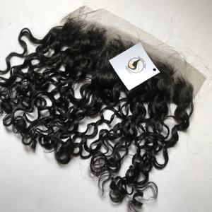 13x4สำหรับสวิสเอชดีสำหรับลูกไม้ด้านหน้าผมหยิกเป็นลอนชุด100% ผมมนุษย์สำหรับผมมนุษย์ผู้หญิงผิวดำ - Product Image 1