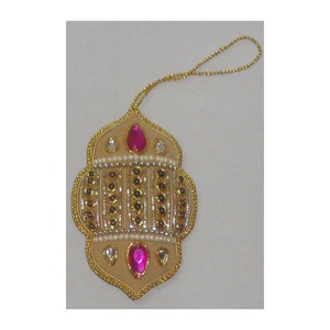 Adorno Navideño Colgante de Tela con Cuentas - Product Image 1