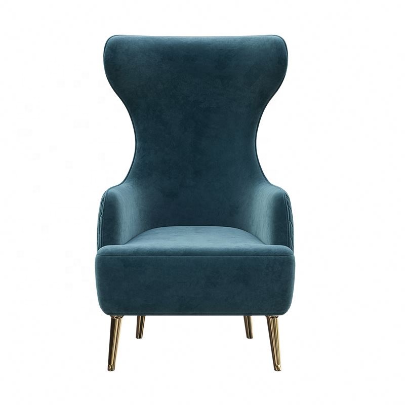 Фланелевая ткань современный дизайн стул элегантный бархатный Роскошный европейский стиль шезлонг для гостиной