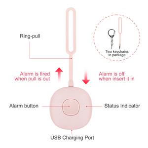 An Ninh Cá Nhân Báo Động Keychain Với Đèn LED GPS Vị Trí Điện Thoại Gọi An Toàn Pocket Thiết Bị Phụ Nữ Tự Vệ Báo Động Cá Nhân - Product Image 3