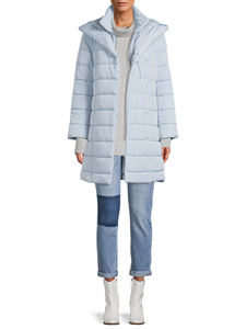 Women Winter Waterproof Puffy Jacket with Canvas Fabric Plain Dyed Design - Product Image 3