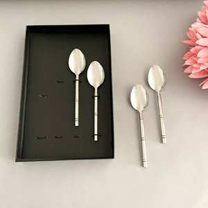 Cuillère à café polie miroir en acier inoxydable polyvalente écologique Cuillère à mesurer à long manche Matériau PC - Product Image 3