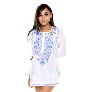 Robe de soirée brodée à la main, modèle Kurtis, vêtement décontracté, tunique à la mode, nouvelle collection - Product Image 4