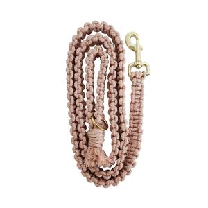 Macrame Dog Leash/Boho Dog Lead/<b>Light</b> Pink Leash/<b>Rope</b> Dog Leashes,Fancy Leashes for Pets,Square Knot Dog Lead,handmade Leashes,d - Product Image 1