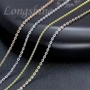 Wholesale Pure Gold Jewely 18K Solid Gold Necklace Choke Rope Chain Necklace for Women