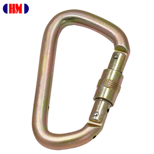 Mosquetón de Seguridad Tipo D con Cierre de Rosca de Acero 2448SG CE EN362, 35 kN - Product Image 1