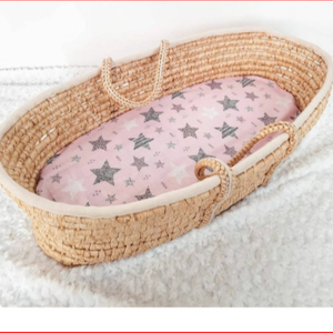 Custom Print Super Soft <b>Baby</b> <b>Bassinet</b> Sheet - Product Image 1
