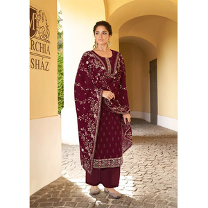 Salwar Kameez de Mujer Estilo Punjabi, Último Diseño, Bordado en Georgette, para Bodas, Fiestas, India, Pakistán, Venta al por Mayor - Product Image 2