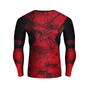 Vente en gros de rashguards à manches longues personnalisés imprimés - Nylon/coton pour hommes adultes - Product Image 6