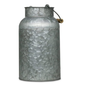 Jarrón galvanizado clásico decorativo de alta calidad, jarrón indio elegante al por mayor, maceta de flores de hierro de pie asequible - Product Image 1