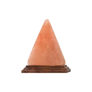价格合理优质轻质抛光金字塔三角天然岩石喜马拉雅盐灯由IMPEX巴基斯坦