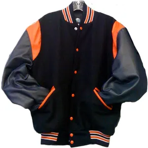 Vestes d'université personnalisées avec vos propres Logos, patchs Chenille, coquille en laine Polyester pour hiver 100% Polyester pour adultes - Product Image 1