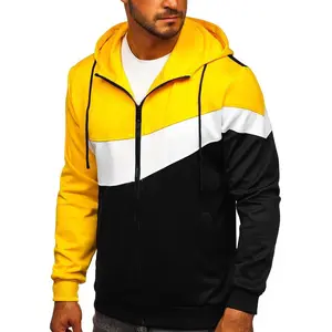 Sweat à capuche zippé pour hommes Design personnalisé Sweats à capuche chauds pour l'hiver Jogging Running Pullover Hoodie - Product Image 1