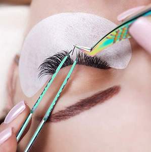 Pince à épiler japonaise en acier inoxydable pour extension de cils Ensemble de 5 outils comprenant une pince à épiler droite courbée à 45 et 90 degrés - Product Image 3