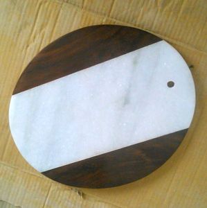 Nouvel arrivage de grand plateau en marbre blanc Planche à découper Blocs à découper à prix économique - Product Image 3