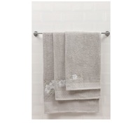 Serviette de bain tissée à broderie de luxe pour hôtel 70x140cm 100% coton biologique certifié GOTS serviette absorbante de plage à séchage rapide