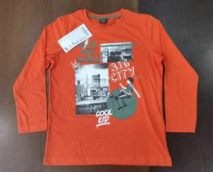 เสื้อยืดคอกลมแขนยาวผ้าคอตตอนสำหรับเด็ก,เสื้อลำลองแขนยาวพิมพ์ลายสไตล์สตรีทแบรนด์/Private Labels สำหรับฤดูร้อน - Product Image 3