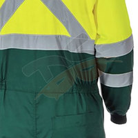 Combinaisons de sécurité réfléchissantes imprimées de logo personnalisé de haute qualité pour adultes uniformes de printemps en coton polyester polyamide