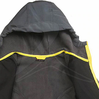 Erkekler İçin Özel Tasarım Slim Fit Softshell Polar Ceket Su Geçirmez Nefes Alabilen Yıkanmış Fermuarlı Spor Kışlık Giyim Günlük Kapüşonlu Büyük Beden