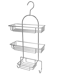 Support de douche suspendu à 3 niveaux en acier inoxydable, porte-savon et shampoing pour salle de bain