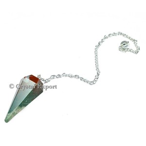 Fancy Jasper 6 Faceted Pendulum | Healing Faceted Gemstone Pendulum - Product Image 1