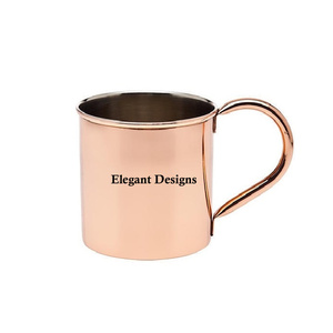 Simple Plain Luxury Copper Beer Mug Customized Shape Fancy Moscow Mule Mug Drink Ware Elegant Designer Copper Beer Tankard - Product Image 1