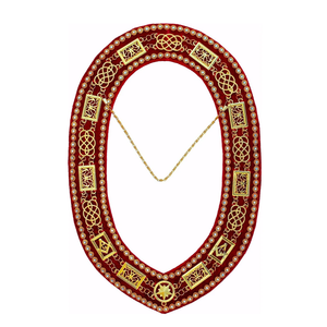 High Quality Masonic Decorative Ceremonial Chain <b>Collar</b> Cotton Uniform Accessories in Multiple Colors for Men - Product Image 6