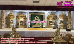 Escenario de Boda Musulmán con Forma de Media Luna, Elegante Escenario para Recepción de Boda, Escenario Abierto Exclusivo para Bodas en Noruega, Configuración de Escenario Abierto en Carolina del Norte - Product Image 6