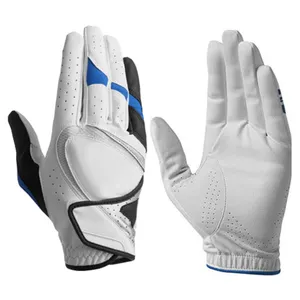 White Soft Full Color Indonesia Cabretta Leather Golf Glove left hand Wilson golf