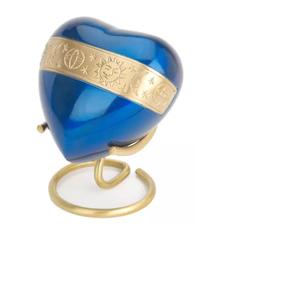 Manufacturer of Factory Direct Cremation Urn Heart <b>Keepsake</b> Brass Funeral Urn for <b>Pet</b> <b>Ashes</b> & Funeral Supplies - Product Image 1