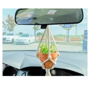 Mini cintre pour plantes en macramé, décor de voiture, dernière tendance, accessoires de voiture Boho, achetez chez Isar International LLP - Product Image 6