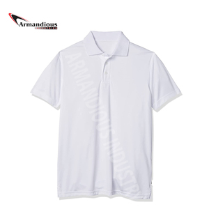 Camiseta de polo de golf con logotipo personalizado para hombre con patrón sólido Jugadores de diseño de fábrica al por mayor para cuello de camiseta de polo - Product Image 5