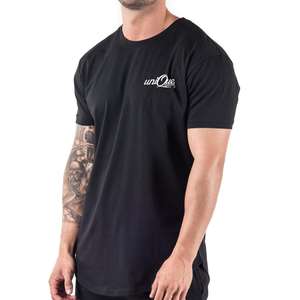 T-shirts pour hommes, nouvelle conception, coupe ajustée, respirants, manches courtes, décontractés, écologiques, jersey teint en pièce, élasthanne/coton, OEM personnalisé - Product Image 4