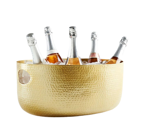 Top accessoires de bar fabriqués en Inde, baignoire de refroidissement de bière faite à la main, fabricant en gros, bouteille de bière, fournisseur de baignoires de boisson en cuivre - Product Image 6