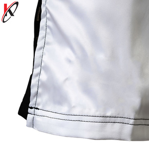 Short de fitness Muay Thai blanc confortable vêtements de poing thaïlandais de grande taille pour la boxe MMA pour les arts martiaux - Product Image 5
