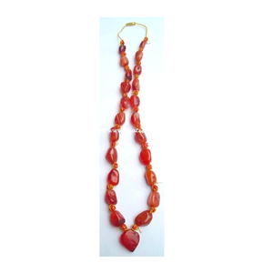 Collier akikk, pour homme ou femme, chapeau en Agate exportation - Product Image 1