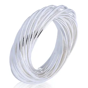 925 Silver Rings Thailand Manufacturer Silver Stackable Interlocking Rings Reliable Wholesale Supplier