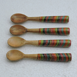 Horn Handmade Wholesale Portable Type Hand Crafted Tea <b>Table</b> Tea Serving 4 Pcs <b>Spoon</b> Set High Quality - Product Image 6