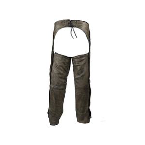 Pantalon en cuir de moto américain fait à la main Style Cowboy Pantalon en cuir suédé Chap Hommes Western Suede - Product Image 2