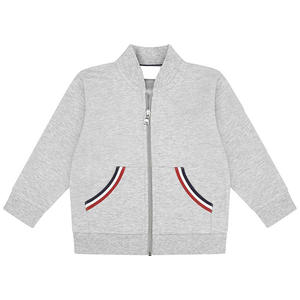 Survêtement avec fermeture à glissière pour enfants, couleur de col montant en coton/polaire à vendre - Product Image 6