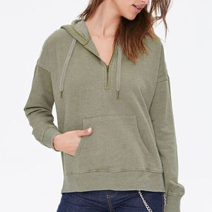 New Smart Green Long sleeve Sports Style Crop Top for women 100% cotton for exercise - Product Image 1