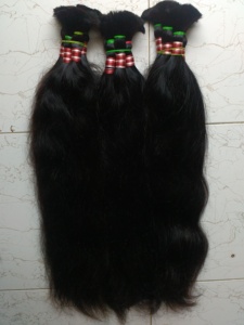 Cabello humano sin trama vendedor indio rizado templo Virgen sin procesar al por mayor - Product Image 4