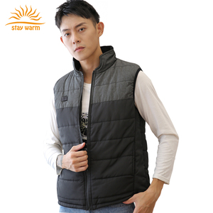 Gilet chauffant USB 5V pour homme, coupe-vent, 100 % polyester, avec coussinets chauffants en fibre de carbone, personnalisation OEM usine - Product Image 2