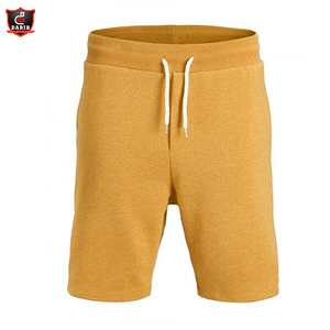 กางเกงวิ่งออกกำลังกายของผู้ชายผ้าฝ้าย100% สองชั้นกันยับป้องกันการยุบกางเกงฝึกวิ่งสไตล์ลำลองสีพื้น - Product Image 3