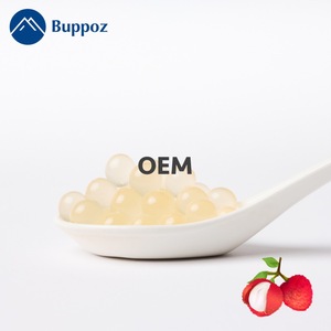 มันสำปะหลังและระเบิดลิ้นจี่ Boba Popping Boba - Product Image 1