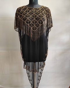 Handmade hấp dẫn đính cườm nặng Sequined tua thêu cộng với kích thước giảm eo farasha kaftan - Product Image 1